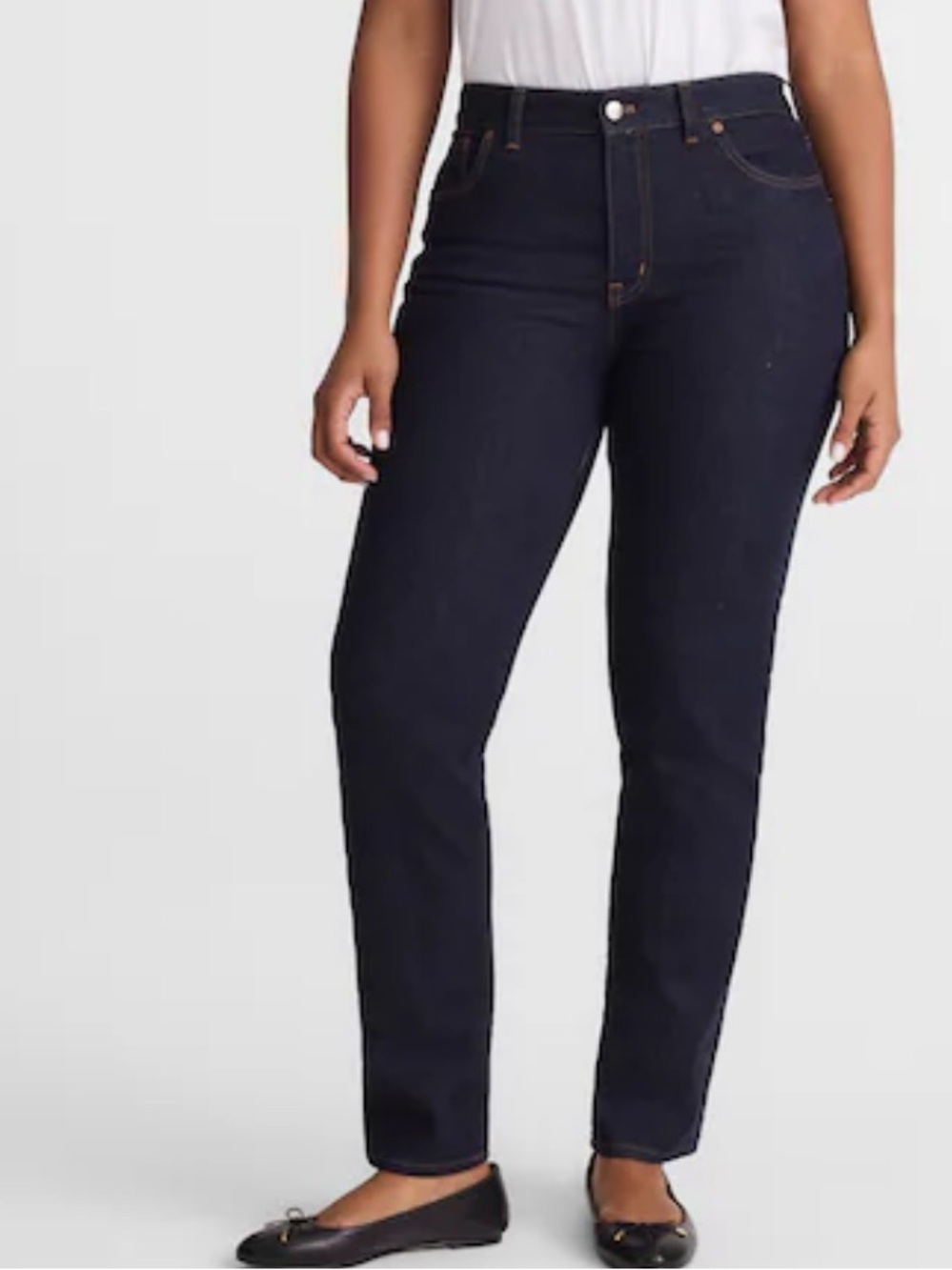 Madewell The Curvy Jules Slim-Straight Jean in Rinse Wash